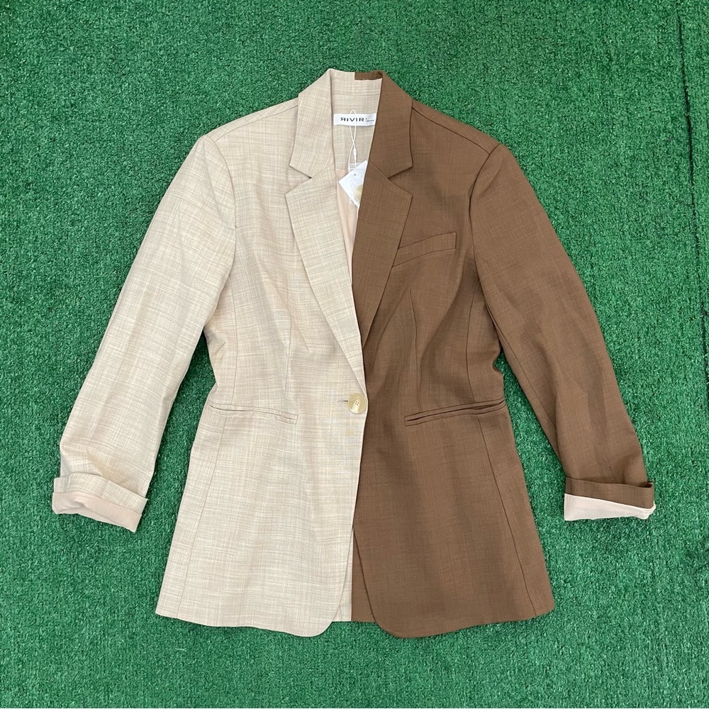 NWT two-tone women’s oversized blazer